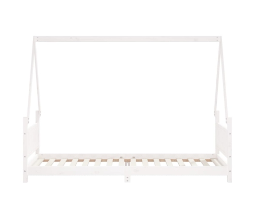 Estructura de cama para niños madera de pino blanco 80x200 cm