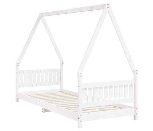 Estructura de cama para niños madera de pino blanco 80x200 cm