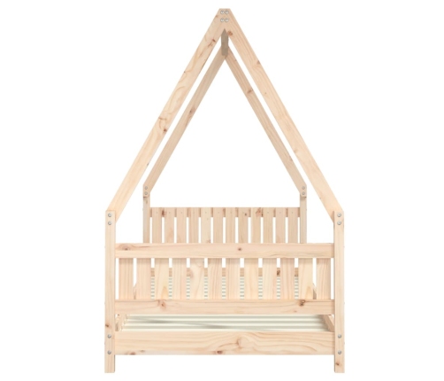 Estructura de cama para niños madera maciza de pino 90x200 cm