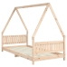 Estructura de cama para niños madera maciza de pino 90x200 cm