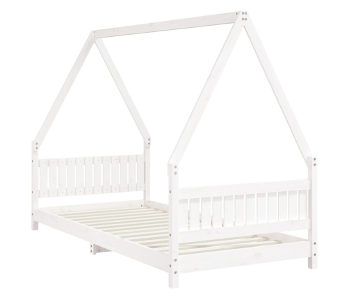 Estructura de cama para niños madera de pino blanco 90x200 cm