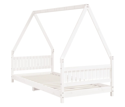 Estructura de cama para niños madera de pino blanco 90x200 cm