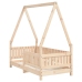 Estructura de cama para niños madera maciza de pino 70x140 cm