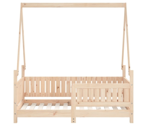 Estructura de cama para niños madera maciza de pino 70x140 cm