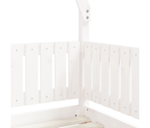 Estructura de cama para niños madera de pino blanco 70x140 cm