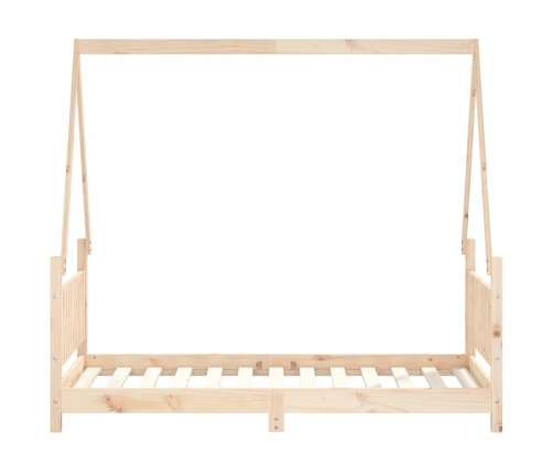 Estructura de cama para niños madera maciza de pino 80x160 cm