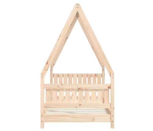 Estructura de cama para niños madera maciza de pino 80x160 cm