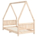 Estructura de cama para niños madera maciza de pino 80x160 cm