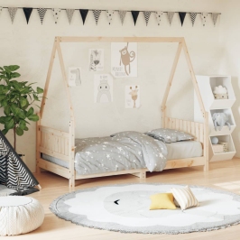 Estructura de cama para niños madera maciza de pino 80x160 cm