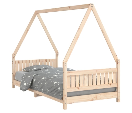 Estructura de cama infantil madera maciza de pino 90x190 cm