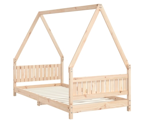 Estructura de cama infantil madera maciza de pino 90x190 cm