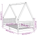 Estructura de cama infantil madera maciza de pino 90x190 cm