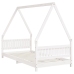 Estructura de cama para niños madera de pino blanco 90x190 cm