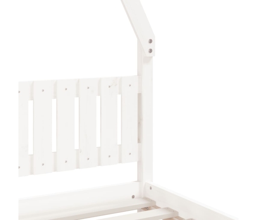 Estructura de cama para niños madera de pino blanco 90x190 cm