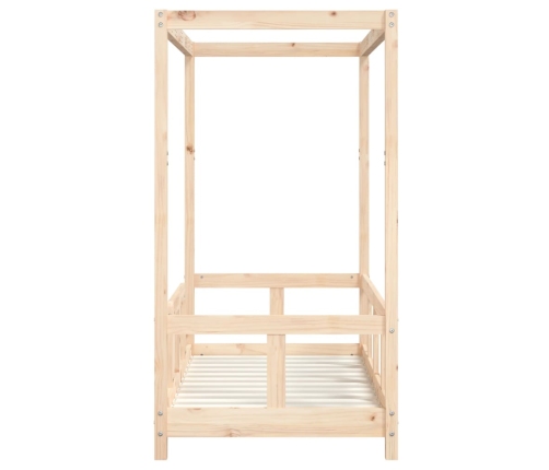 Estructura de cama para niños madera maciza de pino 70x140 cm