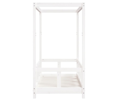 Estructura de cama para niños madera de pino blanco 70x140 cm