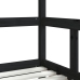 Estructura de cama para niños madera de pino negro 70x140 cm