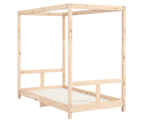 Estructura de cama para niños madera maciza de pino 80x160 cm