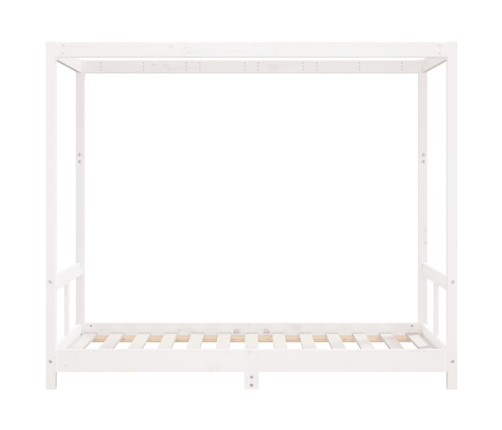 Estructura de cama para niños madera de pino blanco 80x160 cm