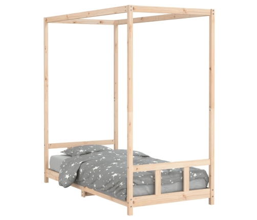 Estructura de cama infantil madera maciza de pino 90x190 cm