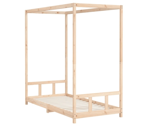 Estructura de cama infantil madera maciza de pino 90x190 cm