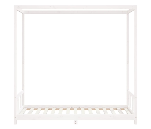 Estructura de cama para niños madera de pino blanco 90x190 cm