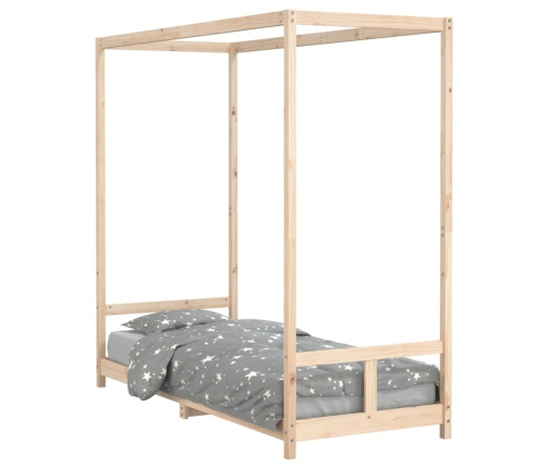 Estructura de cama para niños madera maciza de pino 80x200 cm