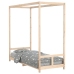 Estructura de cama para niños madera maciza de pino 80x200 cm