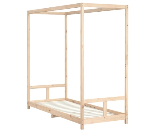 Estructura de cama para niños madera maciza de pino 80x200 cm