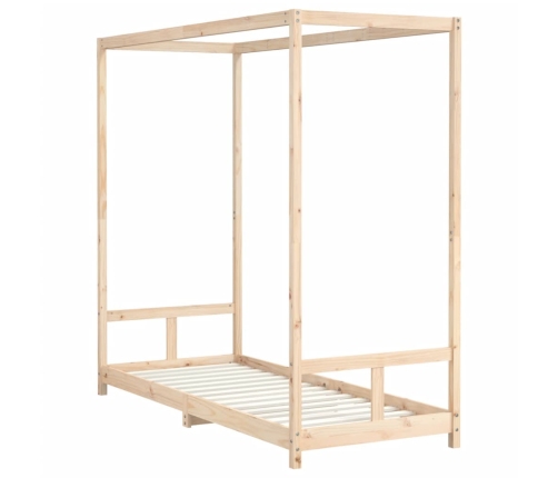 Estructura de cama para niños madera maciza de pino 80x200 cm