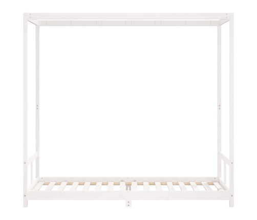 Estructura de cama para niños madera de pino blanco 80x200 cm