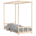 Estructura de cama para niños madera maciza de pino 90x200 cm