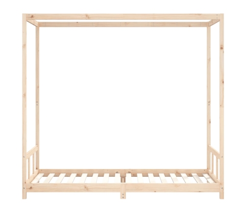 Estructura de cama para niños madera maciza de pino 90x200 cm