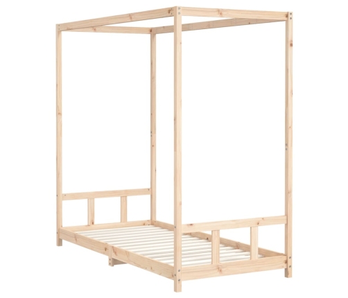 Estructura de cama para niños madera maciza de pino 90x200 cm