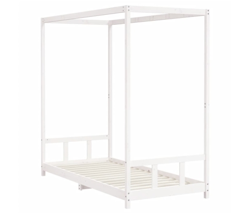 Estructura de cama para niños madera de pino blanco 90x200 cm