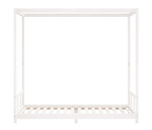 Estructura de cama para niños madera de pino blanco 90x200 cm