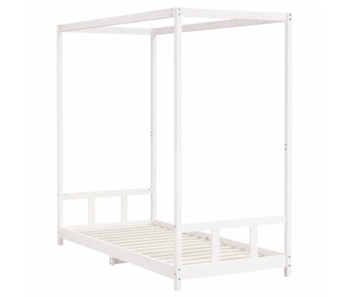 Estructura de cama para niños madera de pino blanco 90x200 cm