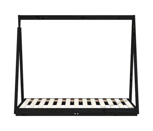 Estructura de cama para niños madera de pino negro 70x140 cm