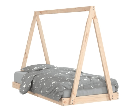 Estructura de cama para niños madera maciza de pino 80x160 cm