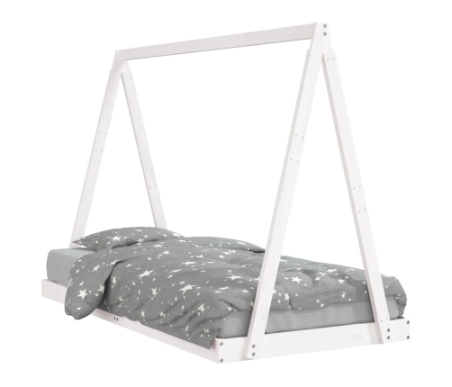 Estructura de cama para niños madera de pino blanco 90x190 cm