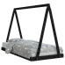 Estructura de cama para niños madera de pino negro 90x190 cm