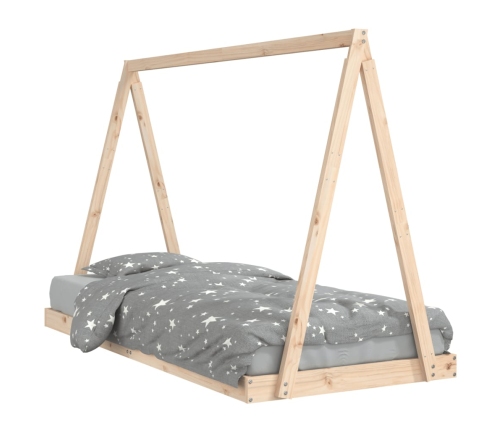 Estructura de cama para niños madera maciza de pino 90x200 cm