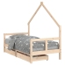 Estructura de cama infantil con cajones madera de pino 80x160cm