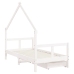 Estructura cama infantil y cajones madera pino blanco 80x160 cm