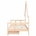 Estructura de cama infantil con cajones madera pino 90x190 cm