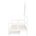 Estructura cama niños con cajones madera pino blanco 80x200 cm