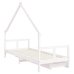 Estructura cama niños con cajones madera pino blanco 80x200 cm