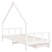 Estructura cama niños con cajones madera pino blanco 90x200 cm