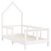 Estructura de cama para niños madera de pino blanco 70x140 cm