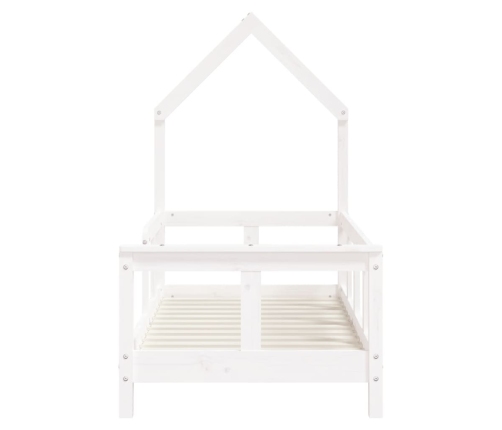 Estructura de cama para niños madera de pino blanco 70x140 cm